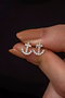 Heliophilia Silver Pendientes de Plata de Ley 925 Oro Rosa y Blanco Stud